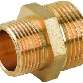 NIPPLES RID. IN OTTONE M/M 1/4" X 1/8"
