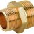 NIPPLES RID. IN OTTONE M/M 1/4" X 1/2"