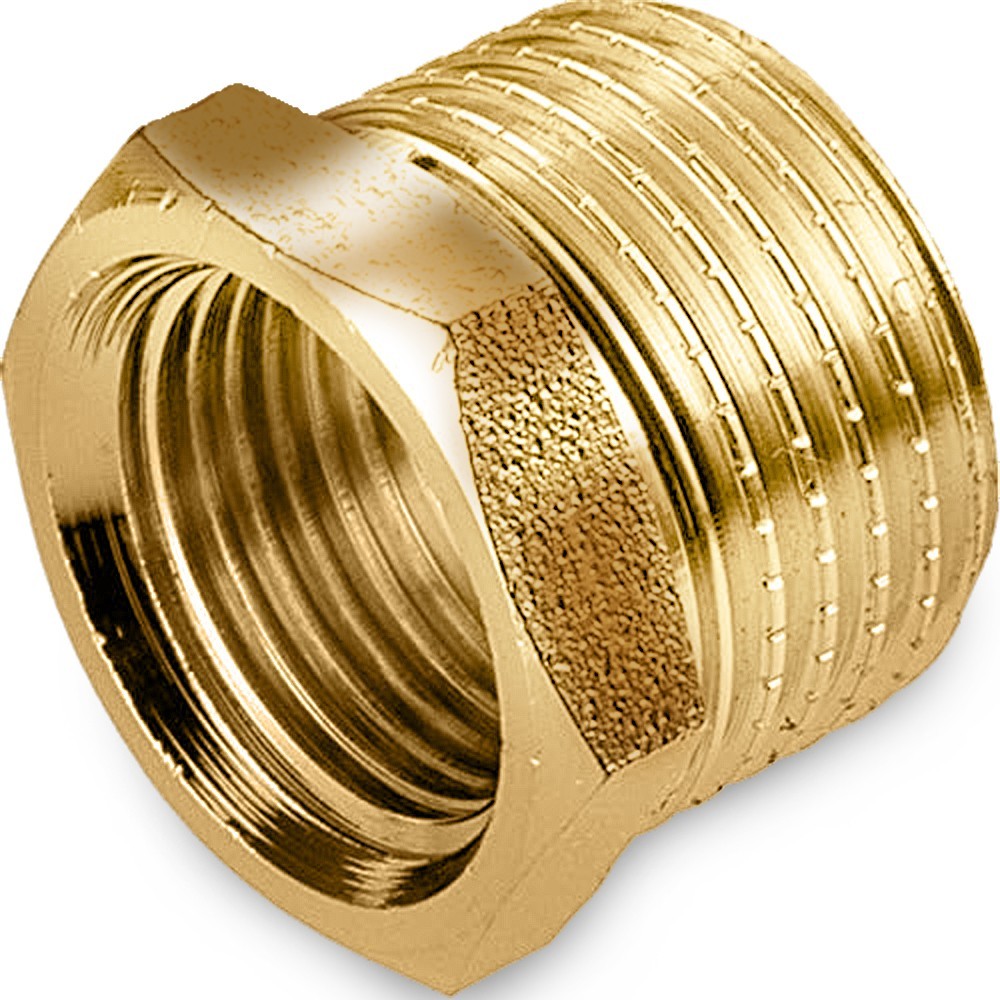 RIDUZIONE IN OTTONE M/F 1/4" X 1/8"