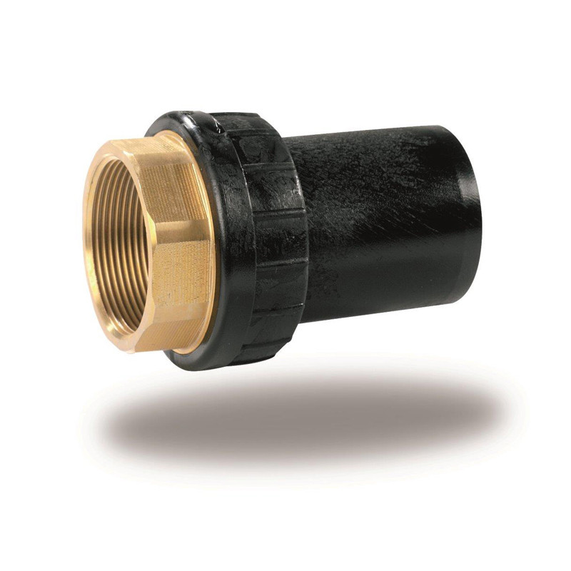 RACCORDO DI TRANSIZIONE PE/OTTONE F. SDR11 PN16 DN 32X1"
