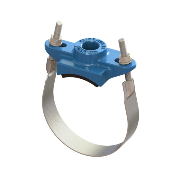 COLLARE DI PRESA IN GHISA DN150X1" (168-184)