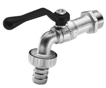 RUBINETTO A SFERA C/PORTAG. 1/2”