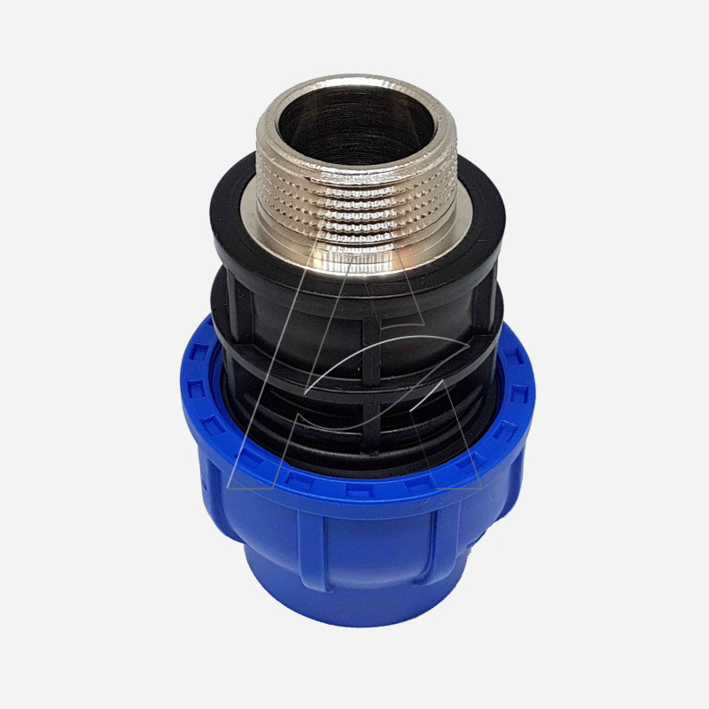 RACCORDO M IN PE FIL.OTT. 63X2”