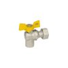 VALVOLA A SFERA GAS FARFALLA F/F 1/2X3/4 DADO MOBILE