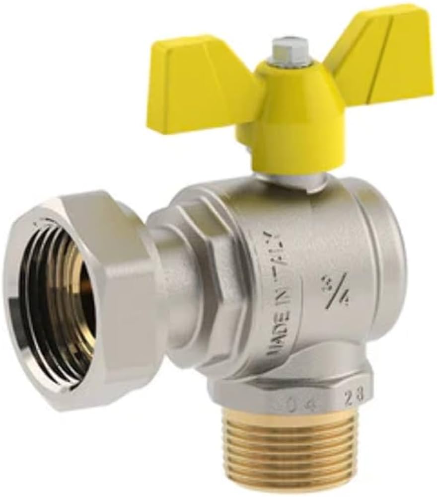VALVOLA A SFERA GAS FARFALLA M/F 1/2X3/4 DADO MOBILE