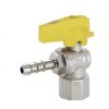 VALVOLA A SFERA GAS FARFALLA 90° F. 1/2X14 C/PORTAGOMMA