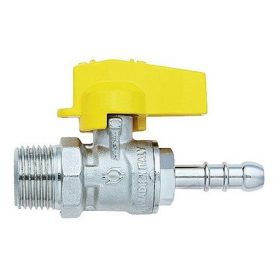 VALVOLA A SFERA GAS FARFALLA M. 1/2X9 C/PORTAGOMMA