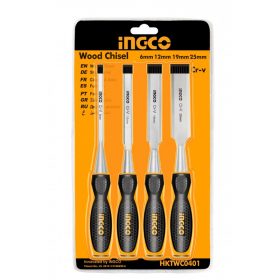 SET 4 SCALPELLI PER LEGNO INGCO