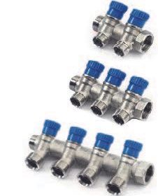 COLLETTORE FAS C/VALV BLU 2VIE 3/4 NICH