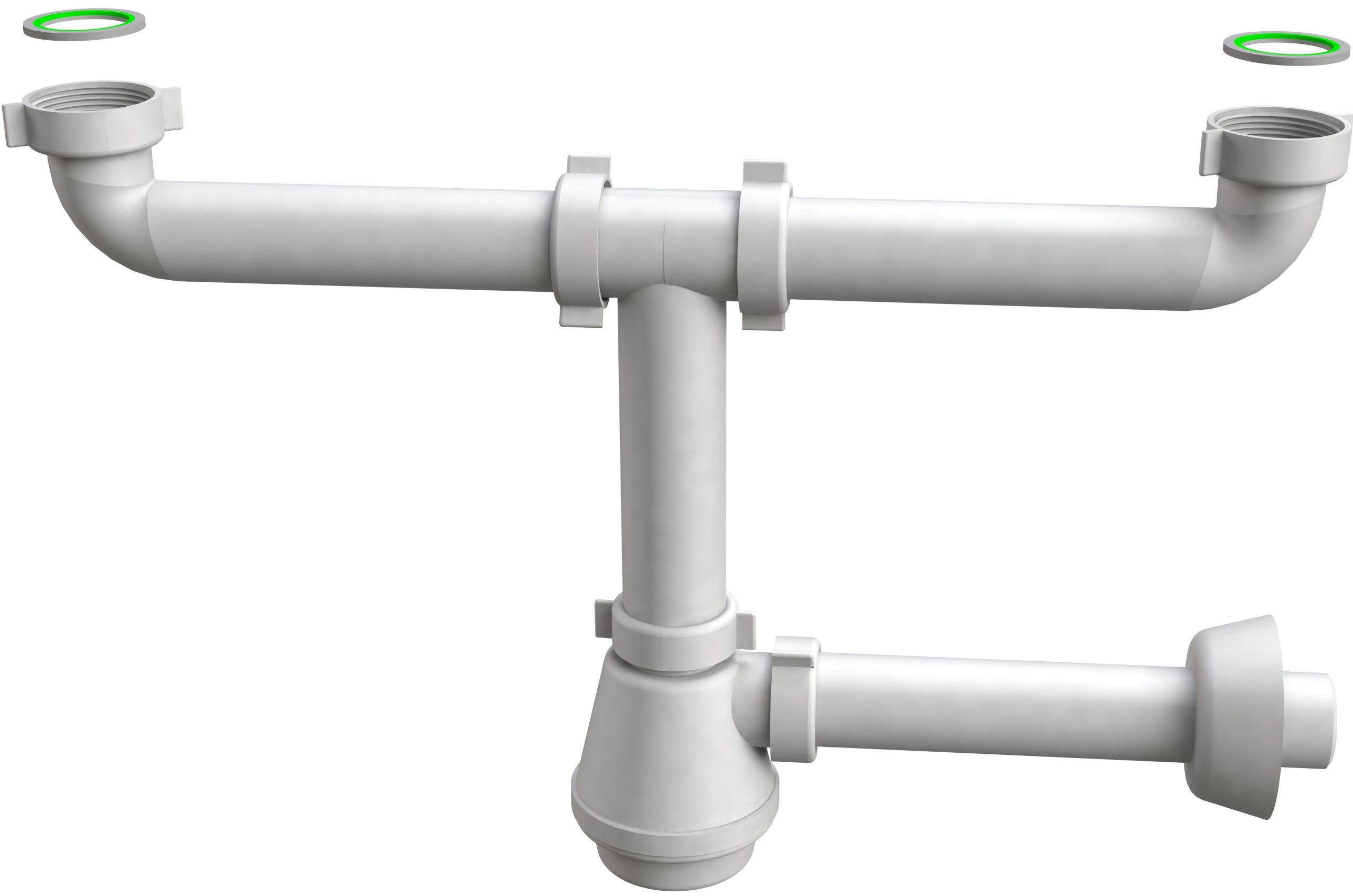 SIFONE LAVELLO 2 VIE 1"1/4x32 20cm S/PIL