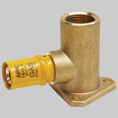 GOMITO FLANGIATO GAS MULTI PRESS F. 20X 1/2
