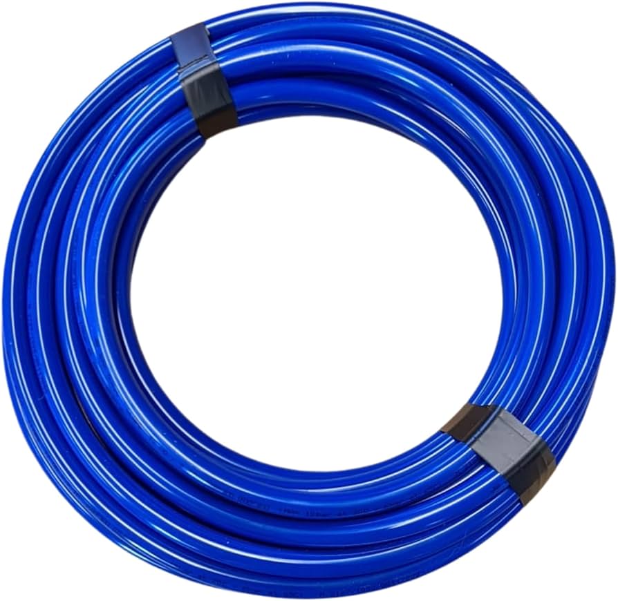 TUBO RIGIDO FLESSIBILE PA 12 6X4 BLU