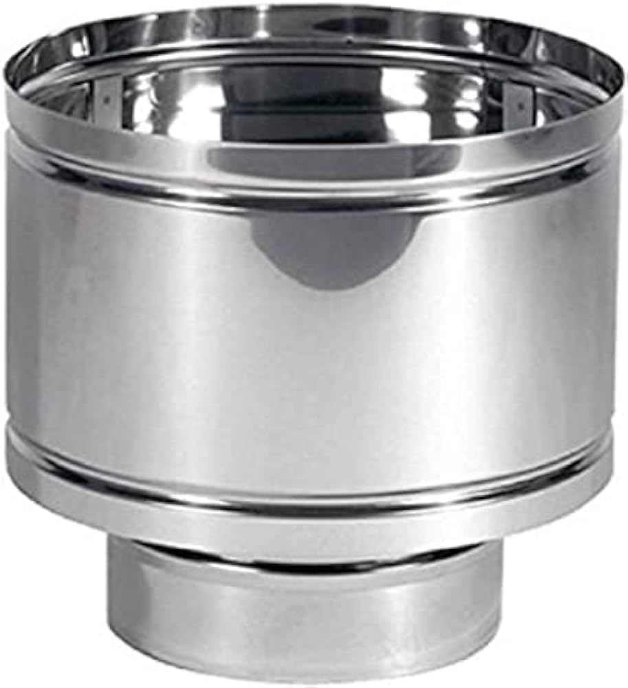 CAPPELLO INOX ANTIVENTO D.80
