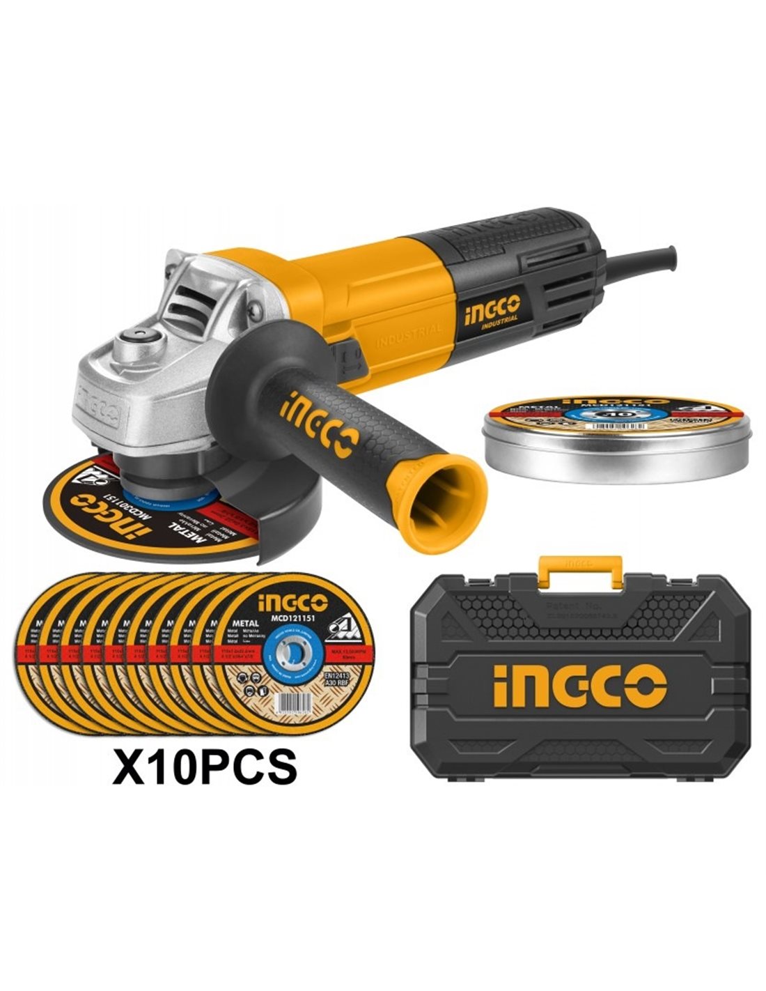 SMERIGLIATRICE 950W C/10 DISCHI E VALIGIA INGCO