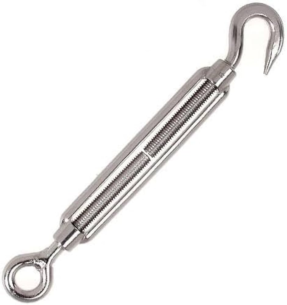 TENDITORE OCCHIO E GANCIO INOX 8MM