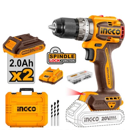 TRAPANO PERCUSSIONE 20V 2BAT+2AH+CAR. COMPACT