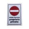 CARTELLO VIETATO L'ACCESSO PROPRIETA' PRIVATA 20X30
