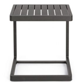 TAVOLINO ALLUMINIO ANTRACITE 40X40X40