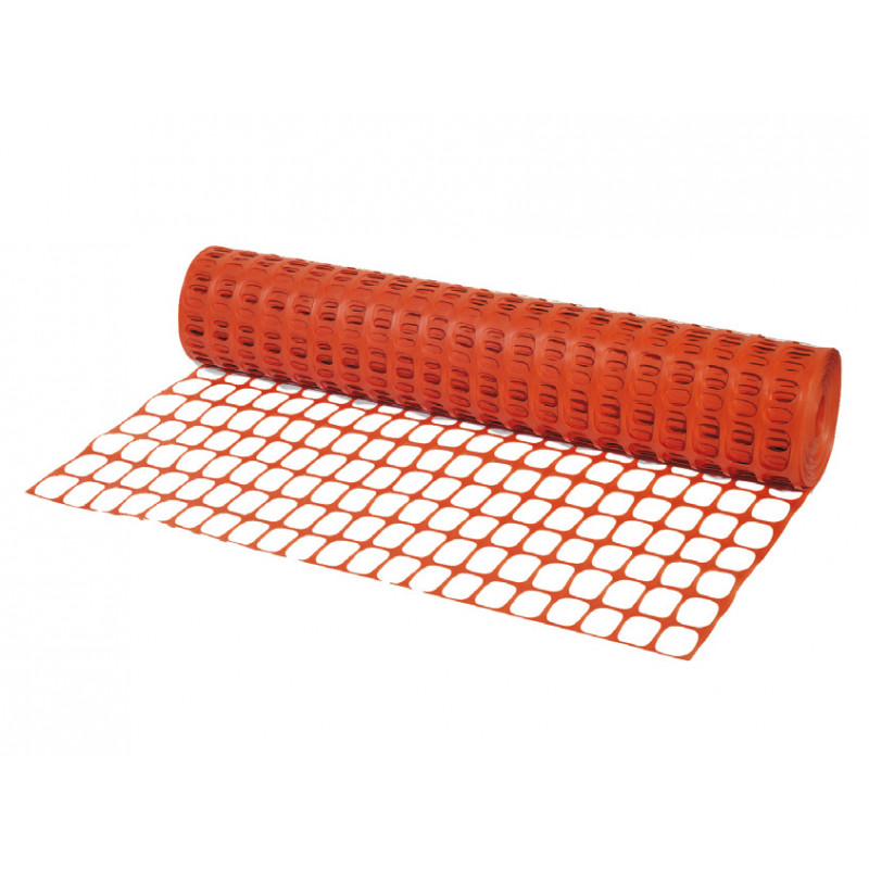 RETE DI DELIMITAZIONE CANTIERE ARANCIONE 1X50MT