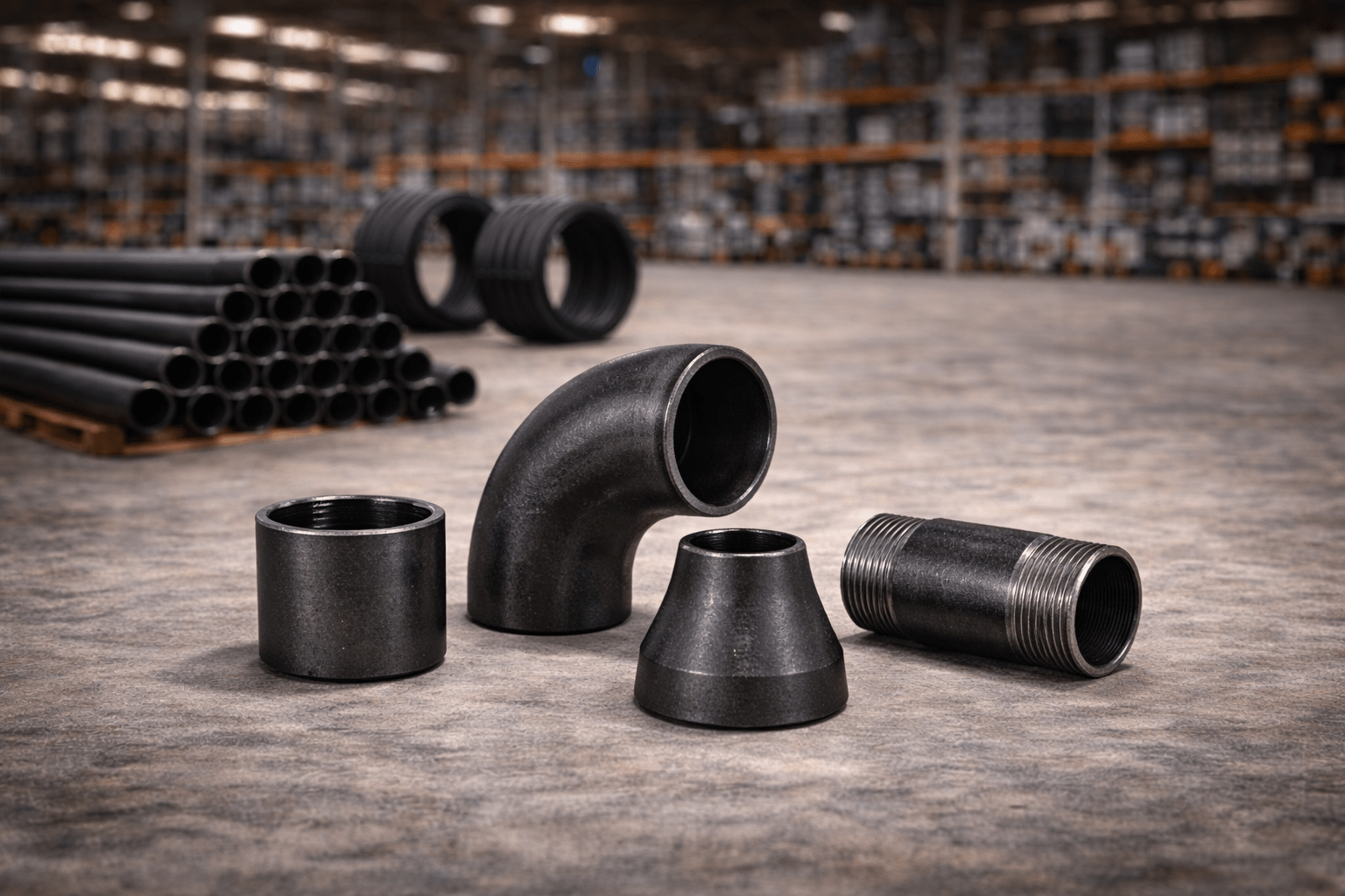 RACCORDERIA ACCIAIO NERO